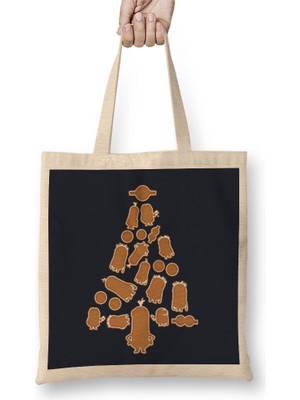 Humuts Minions Gingerbread Christmas Tree Bez Çanta Uzun Saplı