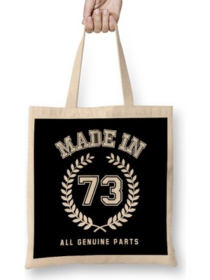 Humuts 1973 Made In 73 All Genuine Parts Bez Çanta Uzun Saplı