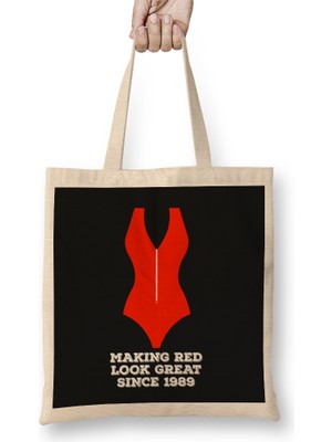 Baywatch Swimsuit Making Red Look Great Bez Çanta Uzun Saplı