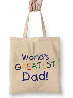 Humuts Fathers Day Worlds Best Sailor And Dad Bez Çanta Uzun Saplı