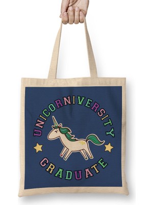 Humuts Unicorn University Graduate Varsity Bez Çanta Uzun Saplı