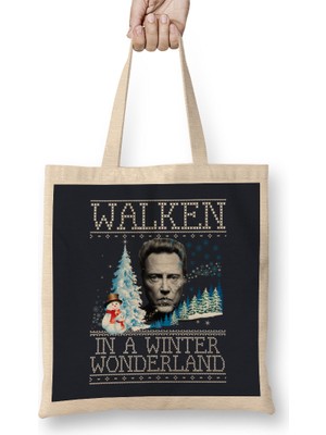 Humuts Walken In A Winter Wonderland Christmas Knit Bez Çanta Uzun Saplı