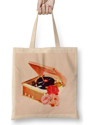 Humuts Vintage Pink Vespa Retro Scooter Bez Çanta Uzun Saplı