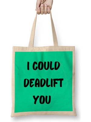 Humuts Gym Workout Fitness Lover Motivation Gift Quotes For Men Women Bez Çanta Uzun Saplı