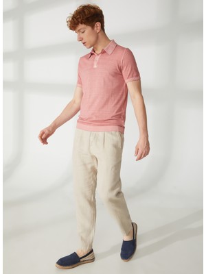 At.p.co Polo Yaka Slim Fit Pembe Erkek Kazak A26433TF-