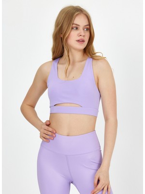 Grab Lila Kadın Kısa Slim Fit Sporcu Sütyeni GW-T23S004 Tony Bralette