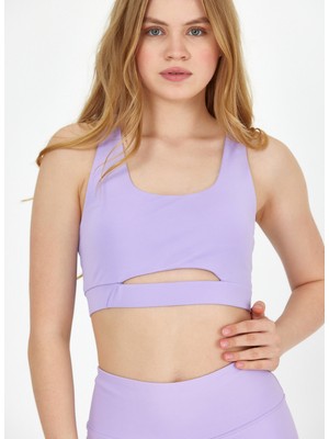 Grab Lila Kadın Kısa Slim Fit Sporcu Sütyeni GW-T23S004 Tony Bralette