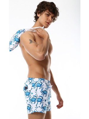 Whitefin Mavi Erkek Şort Mayo 1014