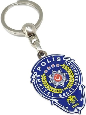 MrcTrend Polis Metal Renkli  Anahtarlık