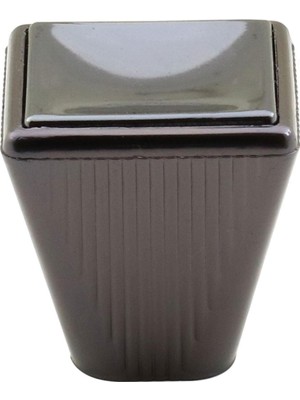 Nzb Mobilya Düğme Dolap Çekmece Kulpu Kulbu Plastik Füme Tek Vidalı Kulp