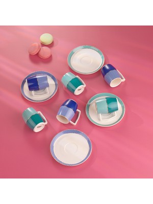 Schafer Flott 6 Lı Kahve Fincan Takımı-12 PARÇA-ASORTI02