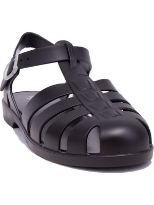 Igor S10259 Bıarrıtz Mate Siyah Ortopedik Günlük Kadın Sandalet