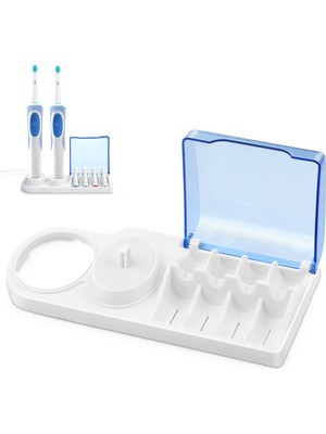 Toocare Oral-B Banyo Düzenleyici Stand Orta Sertlikte Diş Fırçası Yedek Başlık  Beyaz Renk