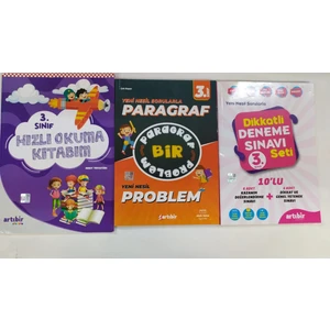 Artıbir Yayınları 3. Sınıf Bir Paragraf Bir Deneme Hızlı Okuma + Deneme Üçlü Set