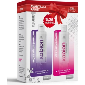 Cilt Bakım Losyonu 250 ml ve Xabion Çocuk 250 ml Cilt ve Saç Bakım Şampuanı