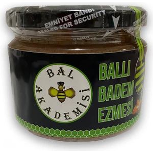 Ham Ballı Badem Ezmesi 300 Gram %100 Doğal (Katkısız - Şekersiz - Glutensiz)
