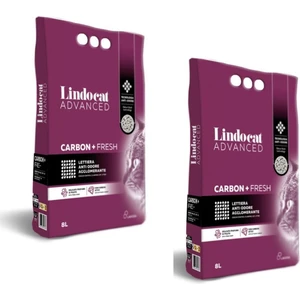 Lindocat Tozsuz Aktif Karbon Kedi Kumu 8 Lt x 2 Adet