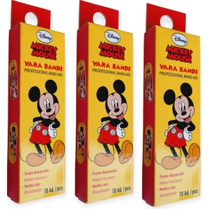 Mickey Mouse Desenli Çocuk Yara Bandı 30 Adet
