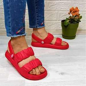 1260 Kırmızı Hafif Rahat Kadın Terlik & Sandalet