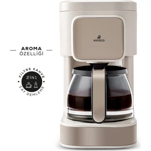Just Coffee Aroma 2 In 1 Filtre Kahve ve Çay Demleme Makinesi Latte