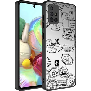 Samsung Galaxy A71 Kılıf Aynalı Desen Serisi