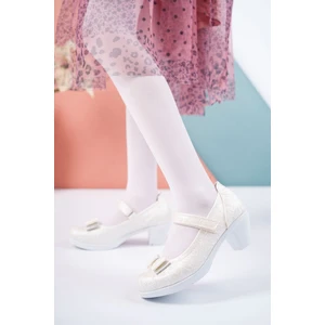 Topuklu Sedef Sarmaşık Kız Çocuk Ayakkabı