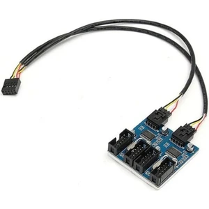 9 Pin Erkek To 4 Port Dişi USB 2.0 Çoklayıcı Kart