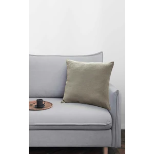 Keten Kırlent Kılıfı Kahverengi 45 x 45 cm