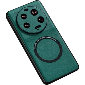 LR Joyful Xiaomi 13 Ultra Manyetik Kasa Magsafe Pu Deri Kaplamalı Pc+Tpu Telefon Kapağı ile Uyumlu (Yurt Dışından)