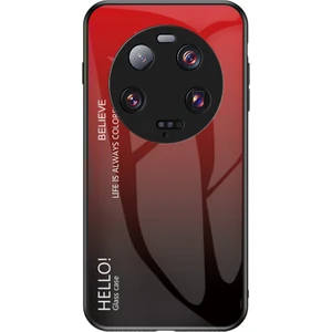 LR Joyful Xiaomi 13 Ultra Gradyan Temsilli Cam Telefon Kılıfı Pc+Tpu Çizgiye Karşı Kapak (Yurt Dışından)