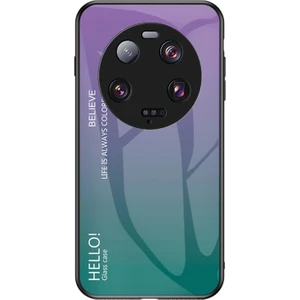 LR Joyful Xiaomi 13 Ultra Gradyan Temsilli Cam Telefon Kılıfı Pc+Tpu Çizgiye Karşı Kapak (Yurt Dışından)