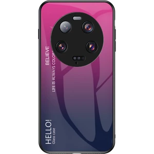 LR Joyful Xiaomi 13 Ultra Gradyan Temsilli Cam Telefon Kılıfı Pc+Tpu Çizgiye Karşı Kapak (Yurt Dışından)
