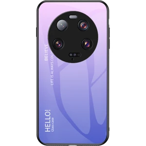 LR Joyful Xiaomi 13 Ultra Gradyan Temsilli Cam Telefon Kılıfı Pc+Tpu Çizgiye Karşı Kapak (Yurt Dışından)