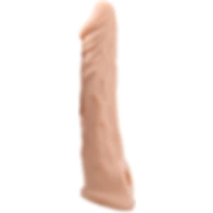 Hızlıexpress Ucu Dolgulu Realistik 18 cm Uzatmalı Penis Kılıfı
