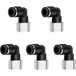 Pnömatik Dirsek Dişi Rekor 1/4X10 mm Paket 5 Adet