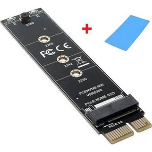 M.2 Nvme SSD Ngff To Pcie 3.0 X1 Adaptör M Key Kart Çevirici Dönüştürücü + Termal Pad