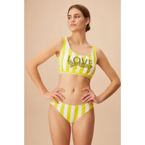 Kalın Askılı Neon Bralet Bikini Üst