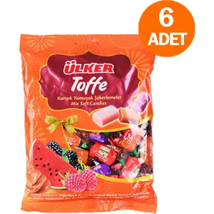 Toffe Karışık Yumuşak Şeker 350 gr x 6 Adet