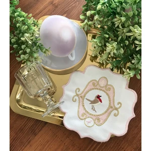 Soft Colours Nakış Işlemeli Kokteyl Peçetesi