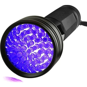 51 LED Mor Işık Uv El Feneri Ultraviyole Blacklight