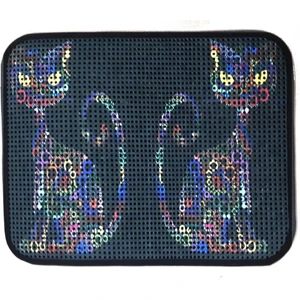 Miapet Elekli Desenli Kedi Tuvalet Önü Paspası 60 x 45 cm Yan Kediler