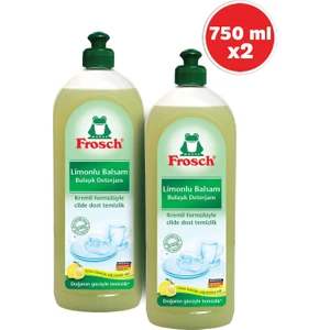 Limonlu Bulaşık Deterjanı 750 ml 2 Adet Doğal Etken Maddelerle Üretildi
