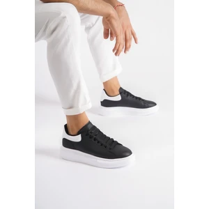 MBMCQ1000-SB Erkek Kalın Taban Siyah/Beyaz Sneaker & Spor Ayakkabı