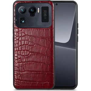 Xiaomi Mi 11 Ultra Kamera Korumalı Yılan Derisi Kaplama Plastik Kılıf - AL8121