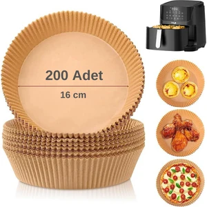 16  cm Hava Fritözü Airfryer Pişirme Kağıdı Xiaomi, Philips, Arzum, Tefal, Kumtel Uyumlu