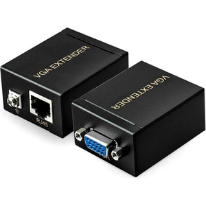 60M VGA Extender CAT5E 6 RJ45 Ethernet Kablosu ile VGA Uzatma 60 Metre VGA Uzatıcı