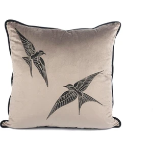 Mikasa Moor Isla Gri Kadife Iki Kuş 55X55 Yastık
