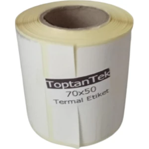70 x 50 mm Termal Etiket G.70 mm Y.50 mm Bir Rulo 400 Adet