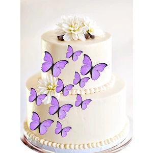 Yenilebilir Kelebekler Pirinç Kağıdından Özel Kesimli Görseldeki Ürün Gönderilecek 10 Adet Gelecek