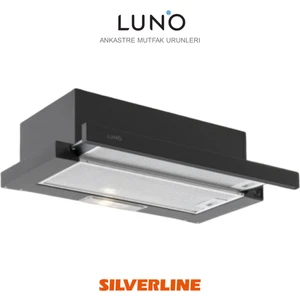Luno 1390 Davlumbaz Motorlu Aspiratör (Siyah)